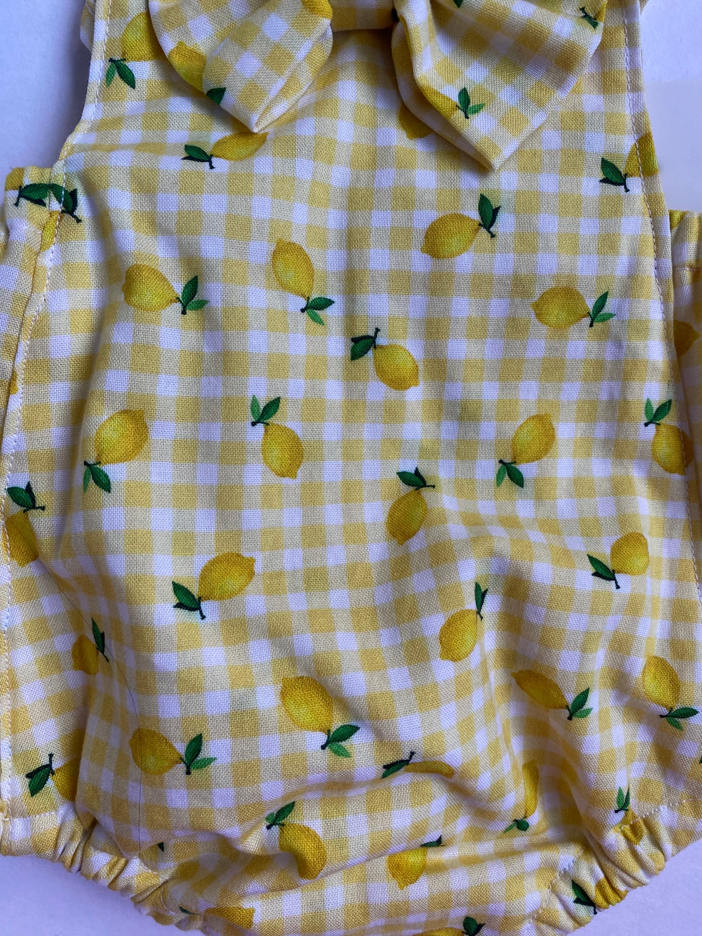 Lil’ Lemon Cotton Baby Romper Playsuit