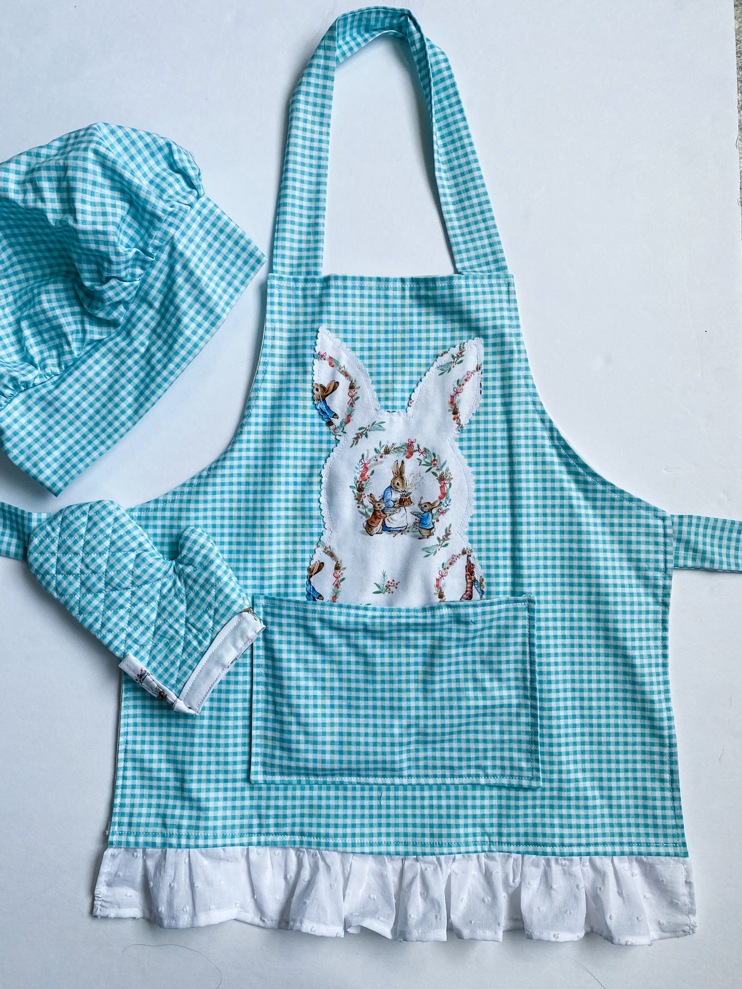 Bunny Holiday Apron Set