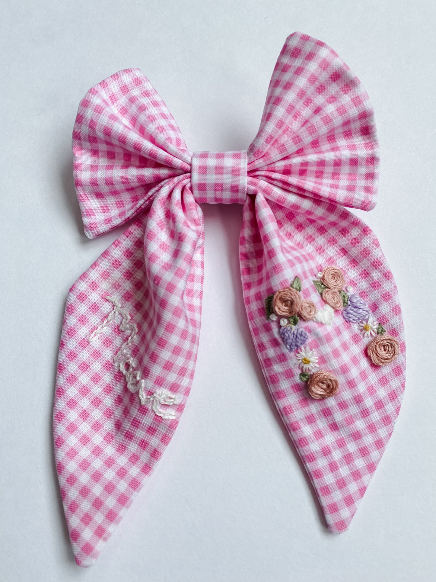 Embroidered Girly Bows