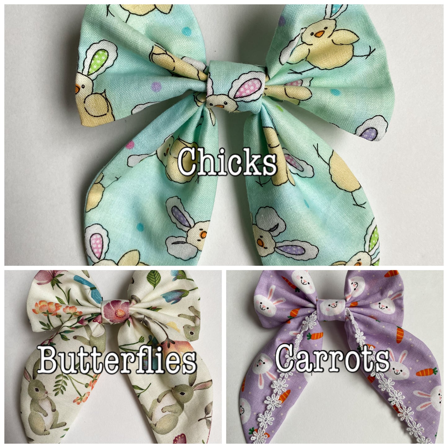 Embroidered Girly Bows