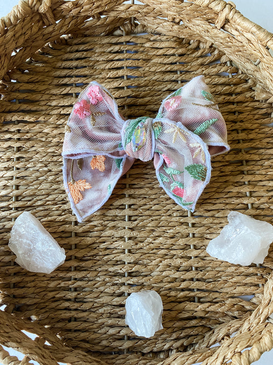 Floral Princess Bow