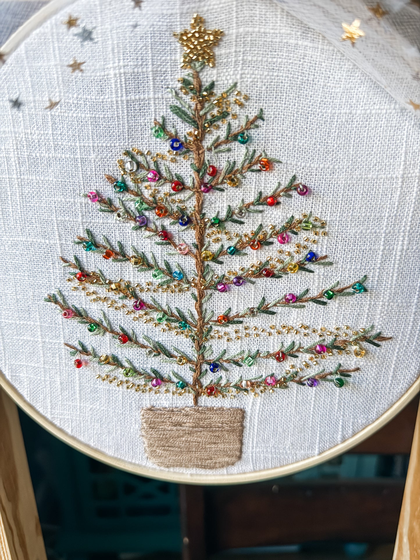 Christmas Tree Planter Wall Hanging