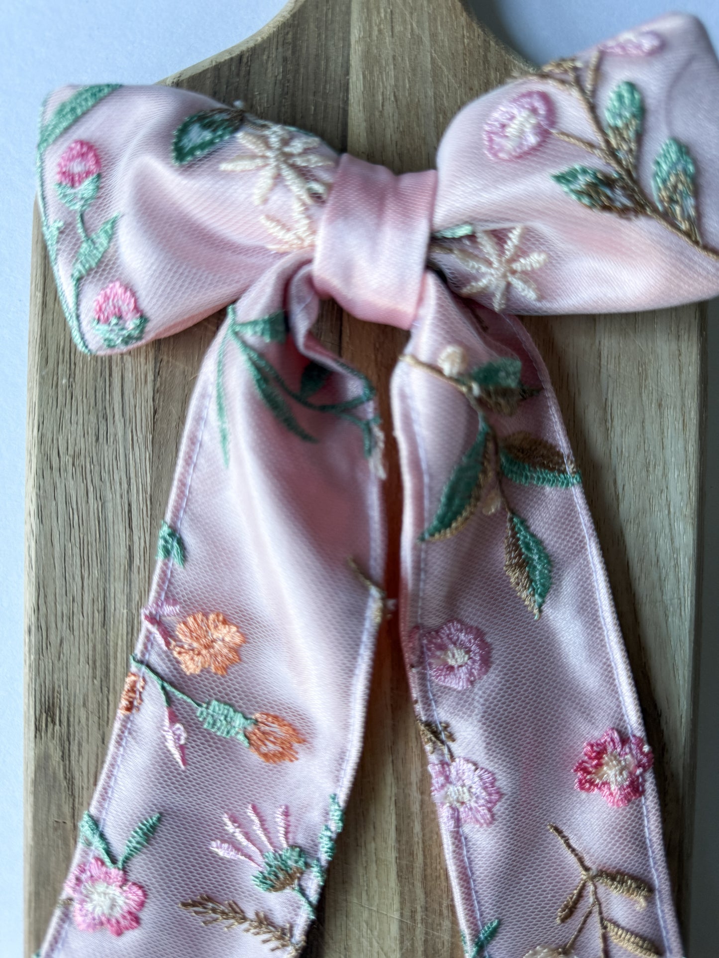 Aurora Pink Satin Bow