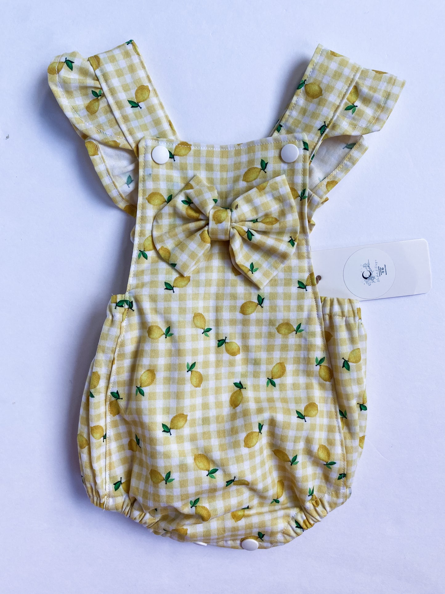 Lil’ Lemon Cotton Baby Romper Playsuit