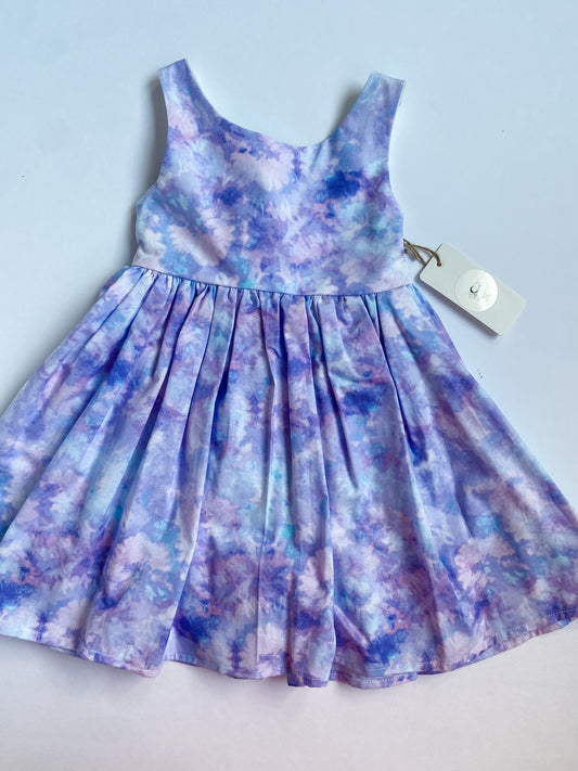 Purple Sky Girl’s Bow Dress