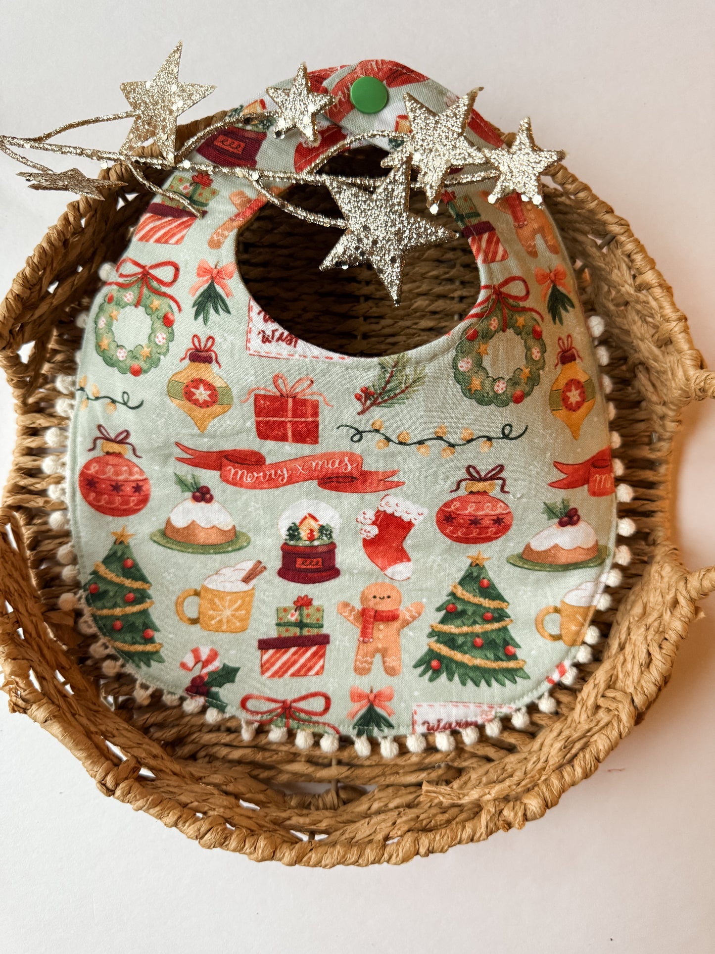 Reversible Holiday Bibs