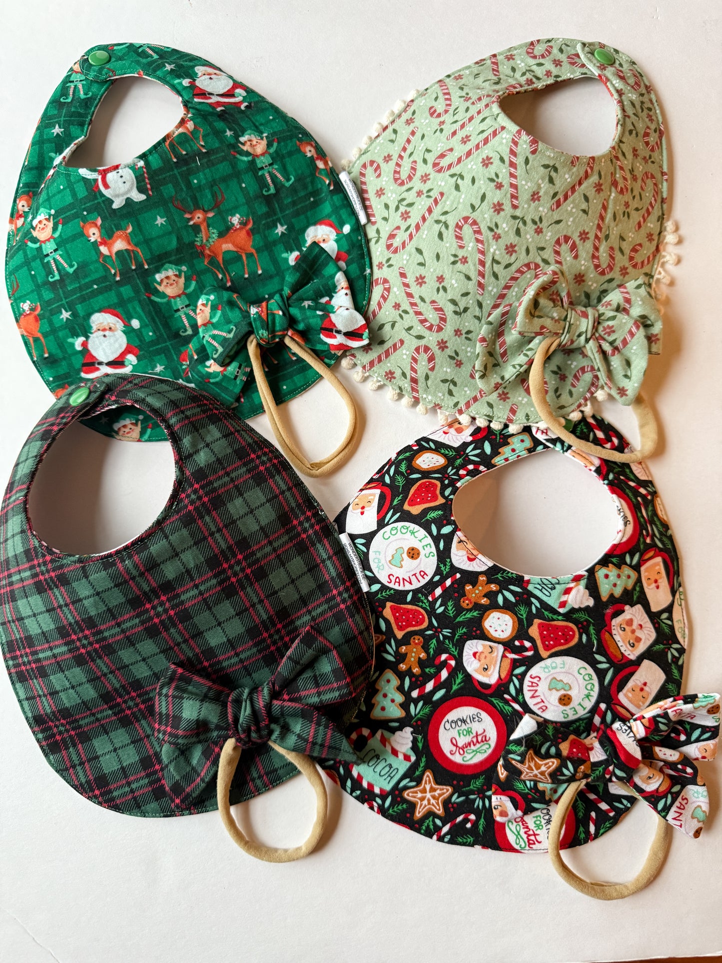 Reversible Holiday Bibs