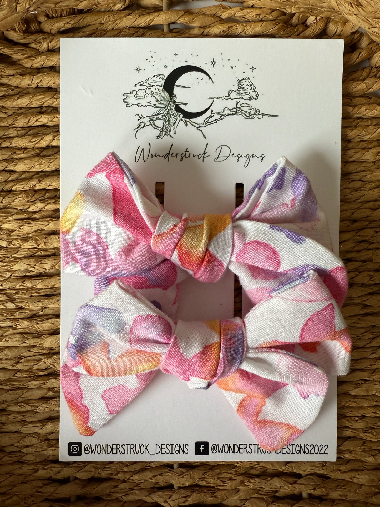 Piggy Tail Bow Sets