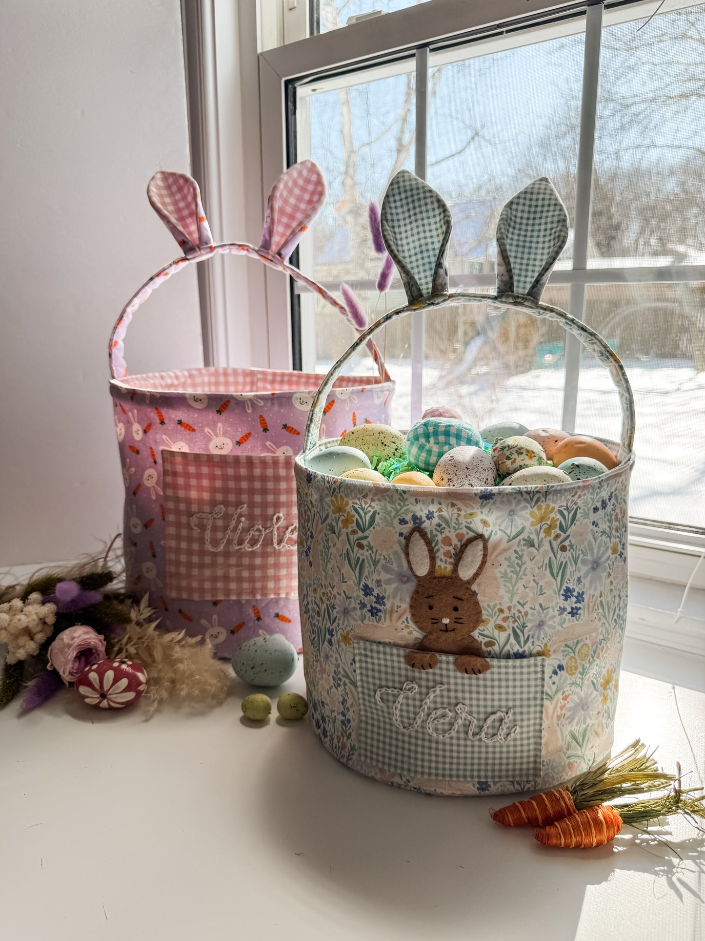 Oversized Easter Bunny Buckets