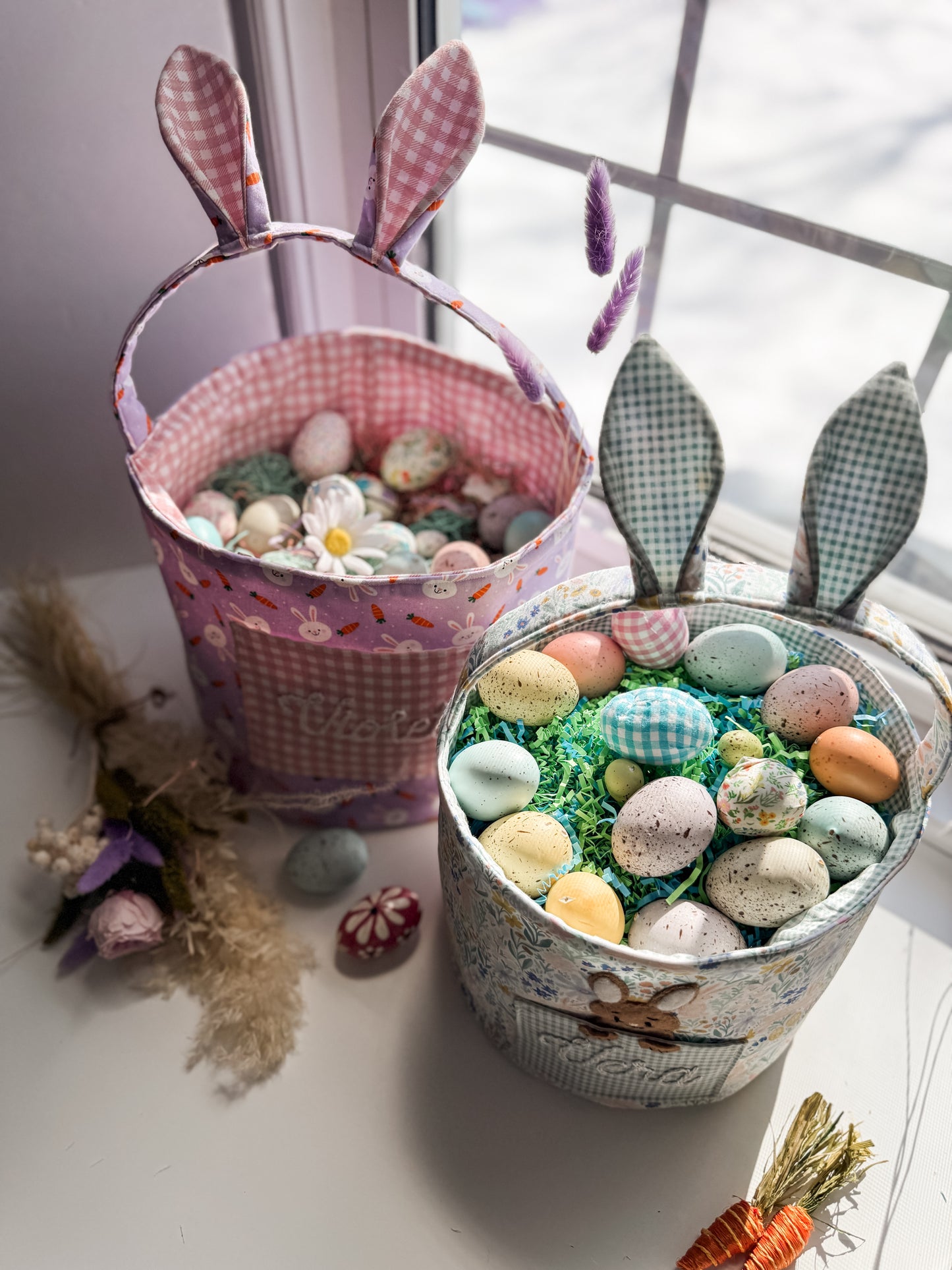 Oversized Easter Bunny Buckets