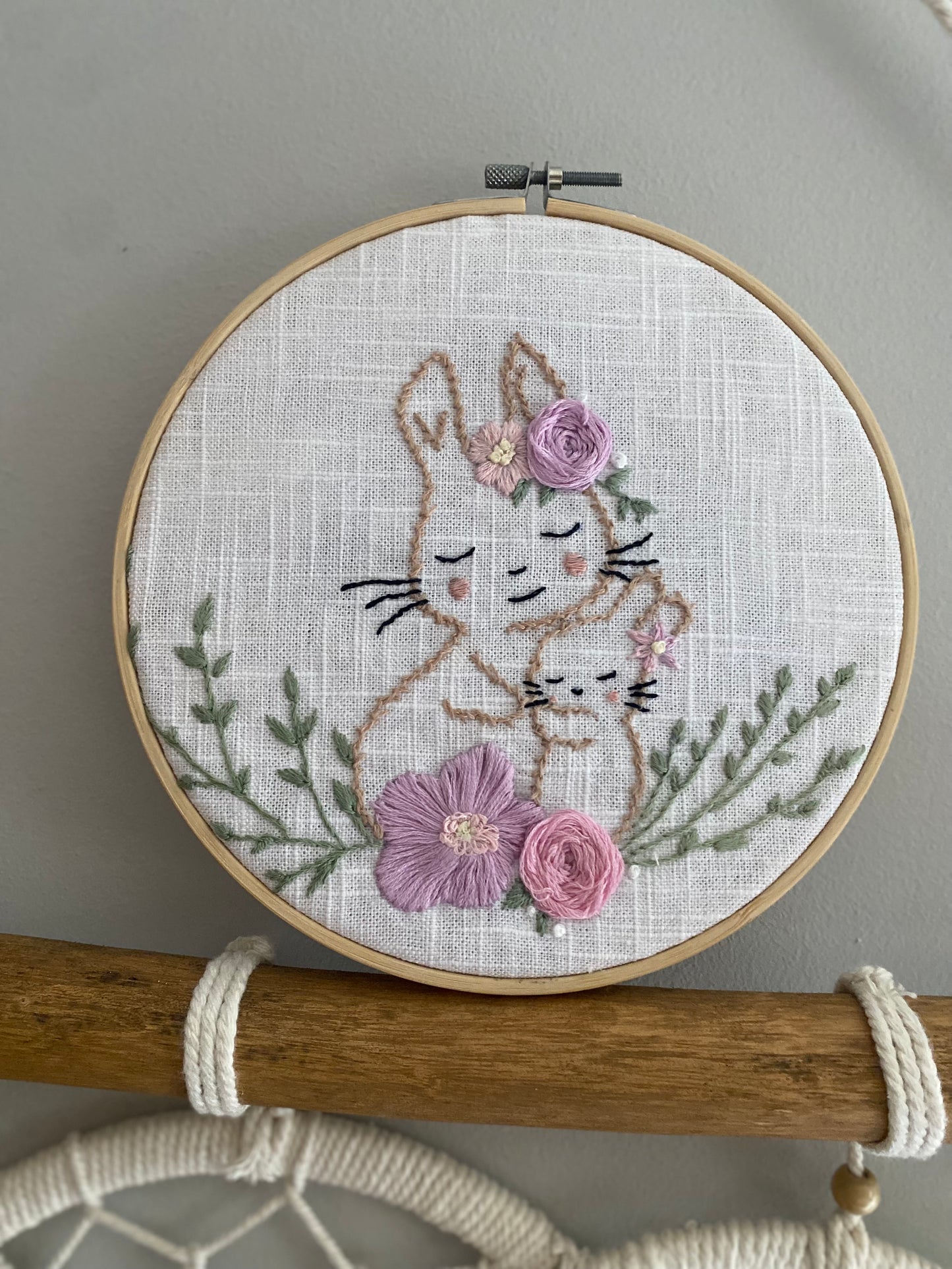 Bunny Love Embroidery