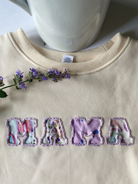 ‘Mama’ hand Embroidered Design